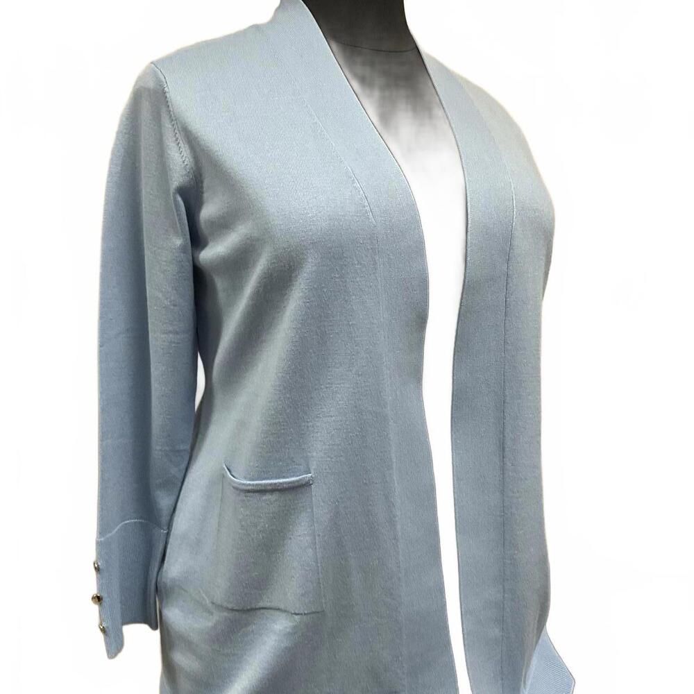 Appleseed's Petite Light Blue Cardigan Sweater